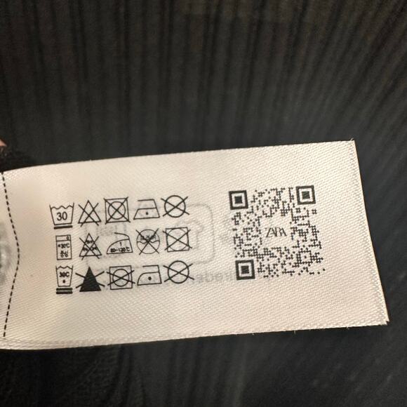 Zara Hooded Sleeveless Midi Dress Black Side Slit Sheer Size M/L NWT - Picture 12 of 15